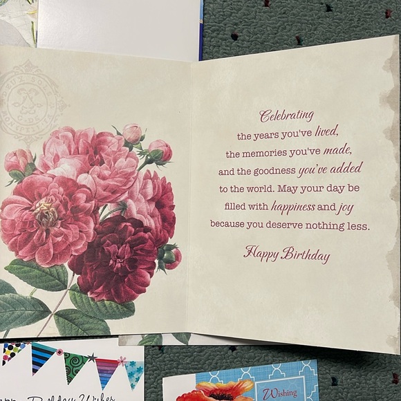 BRAND NEW 15 MIXED LOT OF GREETING CARDS FOR BIRTHDAY, GET WELL, SYMPATHY, Etc - Picture 8 of 12